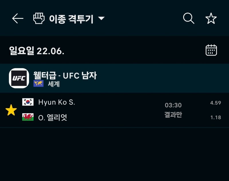 격투기 이벤트
