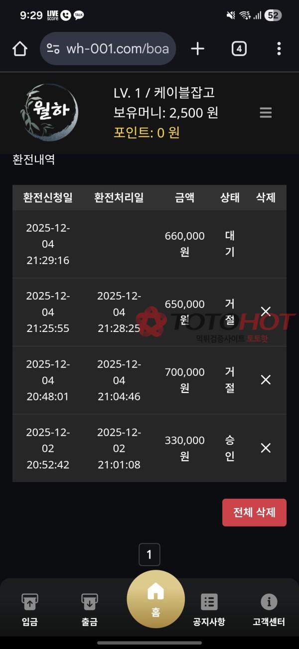 월하 먹튀