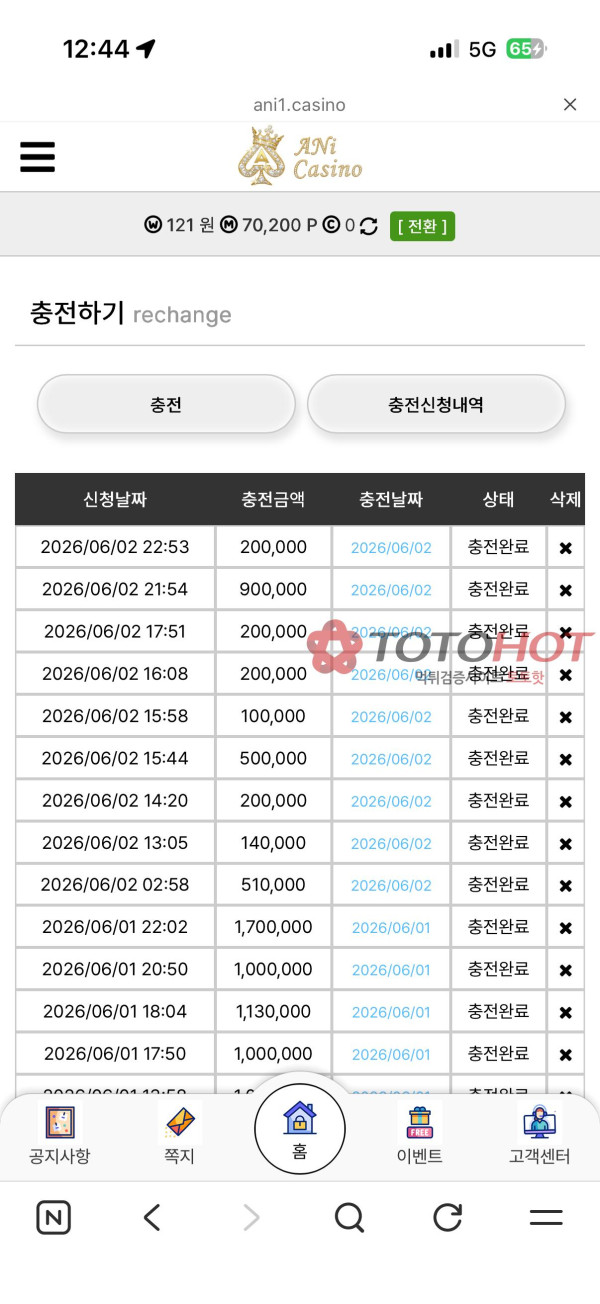 애니카지노 잘 해주다 먹튀하네요
